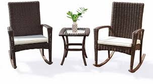 Patio Bistro Rattan Set Rocking Chairs Small Table Garden Furniture Clearance Homefur Wicker Patio Furniture Set Modern Outdoor Furniture Patio Furniture Sets Yes, wicker rocking chairs are still a thing.