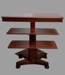 16x20 print reproduced from a lithograph by american oleograph company (does not include frame) quailhollowgallery. Lot Art Stempel Ae Dumb Waiter Side Table Etagere With Three Levels Louis Philippe Mahogany Solid Wood 19th Century