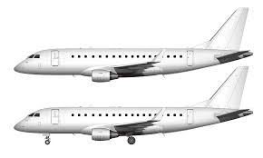 As of 2017, the e170 is largely out of production. Embraer Erj 175 Templates With The New Style Winglets Norebbo