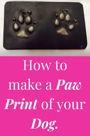 Available in three sizes and 2 different frame styles. How To Make A Paw Print Of Your Dog
