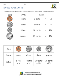 Teacher reads poem aloud again, a stanza at a time. Money Worksheets For First Grade