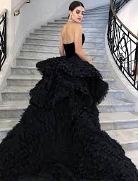 Camila Coelho Ralph Russo Black Gown Cannes 2018 Black Dress Red Carpet Dresses Black Gown