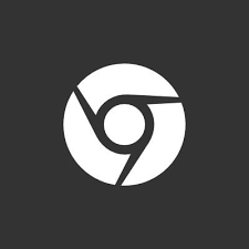 Space Grey White Chrome App Icon