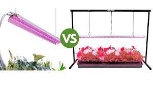 Otryad t8 led grow lights strips, 5pcs full spectrum grow lamp tube for seed starting/indoor plant/flower bloom/vegetable, greenhouse garden grow shelf plant light bar fixtures. T5 Vs T8 Grow Lights