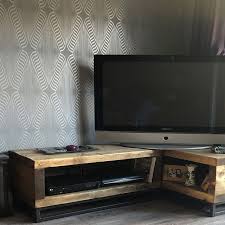 Industrial Chic Reclaimed Custom Hairpin Leg Desk Table Bar Etsy Industrial Chic Reclaimed Wood Tv Stand 8 Seater Dining Table