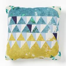 Here, you can find stylish blue outdoor pillows that cost less than you thought possible. Outdoor Blue Yellow Graphic Triangles Pillow