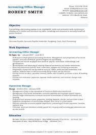 Sample job description for property manager resume. Accounting Office Manager Resume Samples Qwikresume