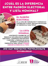 Maybe you would like to learn more about one of these? Ieem Pa Twitter Conoces La Diferencia Entre Lista Nominal Y Padron Electoral Nohaypretexto Ahorayalosabes Involucrate