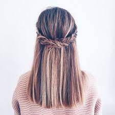 For extra hold, secure hair first with a clear elastic. 10 Super Easy Trendy Hairstyles For School New Medium Hairstyles Hair Styles Long Hair Styles Straight Prom Hair