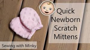 Reverse the pattern pieces to cut the mitten for the opposite hand. Adorably Soft Baby Mittens Sewing Tutorial Youtube