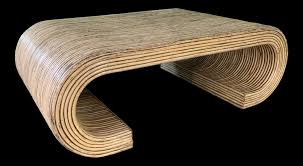 Astoria grand cloyd coffee table. Split Reed Rattan Wrapped Scroll Coffee Table In The Style Of Crespi