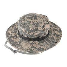 Outdoor Sports Sun Caps Camouflage Hunter Hat Sniper Combat Caps Round Rim Hat For Fishing Trekking Camping Hiking Hats For Men Camouflage Hat Military Hat