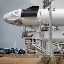 One of two halves of the payload fairing was on its fifth flight, the first time a payload fairing section had flown five times. How Spacex Got To Launch Nasa S Astronauts To Orbit The New York Times