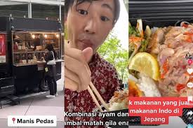 Doyan Makanan Indonesia, Orang Jepang Ini Suka Banget Ayam Sambal Matah
