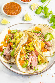 Remove the steak from the marinade, season with salt and pepper, and grill, flipping once, until grill marks form on both sides and cooked to your liking, about 3 minutes per side for medium rare (135°f).transfer to a cutting board. Carne Asada Tacos The Best Beef Tacos Ever Chili Pepper Madness