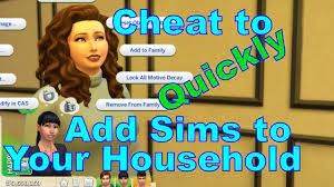 This is a great way to create a spouse. Best Way To Quickly Add And Remove Sims From A Household Youtube