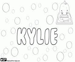 Coloring pages for one and only fans | gold marble : Kylie Name For Girl Coloring Page Printable Game