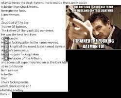 Liam Neeson Vs Chuck Norris 9gag