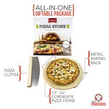 How to make stonecutter in minecraft. Cordierite Pizza Stone Cooking Kit With Pizza Cutter 15 Pizza Stone Cutter And Cooling Metal Rack Made For Oven And Barbeque Grill Buy Online At Best Price In Uae Amazon Ae