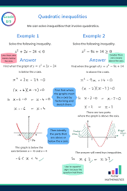 Quadratic Inequalities Studying Math Quadratics Learning Mathematics