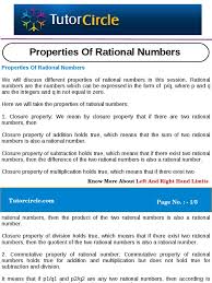 Associative property of addition of rational numbers. Properties Of Rational Numbers Rational Number Fraction Mathematics
