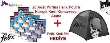 20 adet felix pouch kedi konservesi alana kedi evi hediye petburada com kedi evi kedi faaliyetler