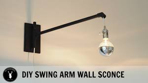 Diy Swing Arm Wall Sconce Youtube