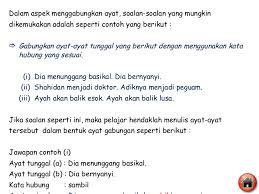 Contoh soal bangun ruang sisi lengkung matematika smp 3. Ayat Majmuk