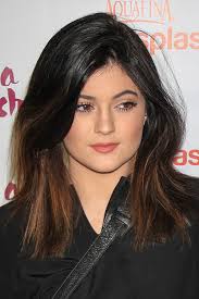 Kylie jenner has been having some major hair transformations lately! Kylie Jenner Straight Black Blunt Cut Ombre Hairstyle Steal Her Style