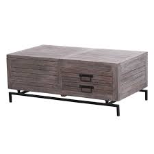 11+ free modern coffee table ideas you can diy today! La Pisa Solid Wood Modern Industrial Coffee Table Trunk W Drawers