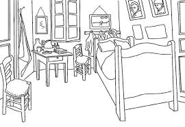 We have the best gallery of the latest of bedroom colour picture image and photo to add to your pc, mac, iphone, ipad, 3d, or android device. Coloring Bedroom In Arles Van Gogh Picture
