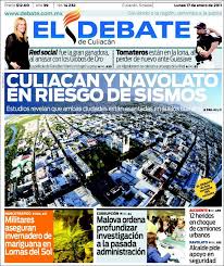 Seven contemporary mexican artists confront the drug war exhibit in houston, texas. Periodico El Debate De Culiacan Mexico Periodicos De Mexico Edicion De Lunes 17 De Enero De 2011 Kiosko Net