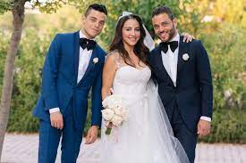 Mother, father, siblings, wife and kids. With His Sister Yasmine And Twin Brother Sami At Her Wedding Rami Malek Queen Movie Rami Said Malek