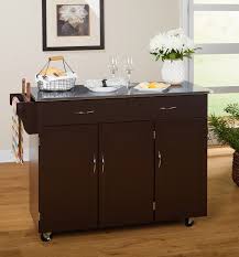 tms extra large kitchen cart, espresso