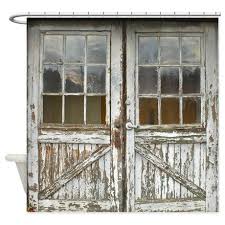 Old Vintage Wood Doors Shower Curtain By Pick Your Perfect Originals Cafepress Vintage Shower Curtains Wood Doors Barn Door Shower Curtain