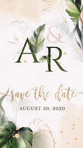 Tropical Wedding Invitations Save The Date Video Beach Weddings Trop In 2020 Electronic Wedding Invitations Caricature Wedding Invitations Wedding Invitation Video