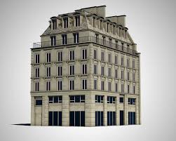 3d Model Paris House Exterior House 3d Model Paris Home House Exterior
