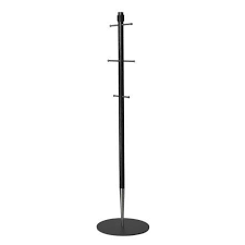 Portemanteau Design Pencil Bois Cuir Lind Dna Porte Manteaux Habillage Noir