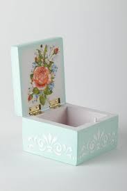 Handmade using tan leather, this large leather jewelry box has two drawers and compartments for cufflinks, rings, watches. Small Handmade Wooden Jewelry Box Square Decoupage Box Designs Home Designs Sold By Brighthomedecor On Storenvy