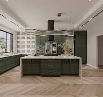 Slim Shaker Aberdeen Green Cabinets