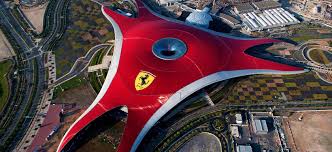 When we left the bus we had no idea of the pick up location or time. Ferrari World Abu Dhabi