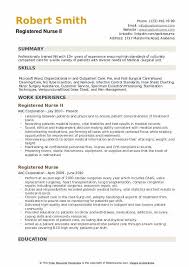 Registered Nurse Resume Samples Qwikresume