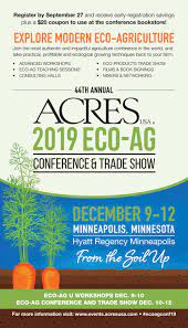 Your next step is to sign up if you are registered for an ilt prerequisite at the training conference it will be applied to the appropriate class needed at the training conference. 2019 Eco Ag Conference Trade Show Brochure By Acres U S A The Voice Of Eco Agriculture Issuu
