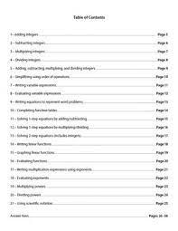 All of the free worksheets on this algebra website can be printed and downloaded. Pre Algebra Worksheets Integers Variable Expressions Math Riddles 5th 8th