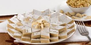 Kaju Katli Dessert Indien Desserts Indiens Beignets Banane Bonbons Indiens