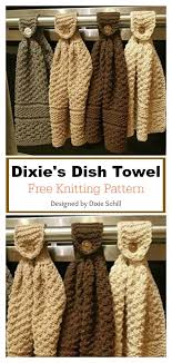 Crochet kitchen towels designed by premier. 8 Hanging Dish Towel Free Knitting Pattern Knit Kitchen Towel Pattern Dishcloth Knitting Patterns Knitting Patterns Free Blanket