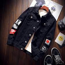 If you're in search for a jean jacket that will give you that classic denim experience, then the search is over with this men's levi's trucker denim jacket!available in a slew of attractive colors and styles such as spire, dark blue, black, and panthero, it's easy to customize your look to fit your specific needs and style! Buy Black Denim Jacket Men S Casual Printed Denim Jacket Men S Autumn Men S Denim Jacket At Affordable Prices Free Shipping Real Reviews With Photos Joom