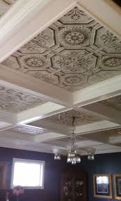 Tin Ceiling With Block Partitions For My New Dining Room But Tin Will Have To Be A Different Color Tin Ceiling American Tin Ceiling Tin Ceiling Tiles