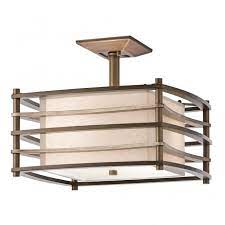 1000 x 943 jpeg 66 кб. Contemporary Geometric Box Semi Flush Ceiling Light In Bronze Finish