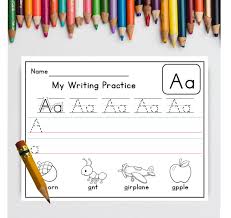 These pages offer questions and answers on separate page so you can check your work. Handwriting Practice Letters Aa Zz Worksheets Printable Etsy Alphabet Practice School Worksheets Writing Practice Worksheets